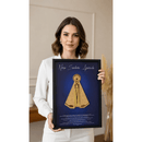 [COMPRE 1 LEVE 3] Quadro Premium Nossa Senhora Aparecida 3D com Moldura.