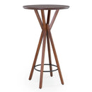 Kit de Mesa Bistrô Roma Madeira de Eucalipto com Banquetas Heros Madeira de Tauari